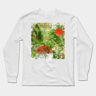 Xmas Card Design 106 Traditional Colours Long Sleeve T-Shirt